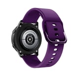 (Galaxy 5pro 45mm Violetti)Alkuperäinen ranneke Samsung Galaxy Watch Active 2 40mm 44mm silikoni Sport Rannekoru Korvausranneke 20mm Kellon ranneke - Kellon rannekkeet