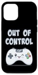 Coque pour iPhone 12/12 Pro Out of Control Kawaii Silly Controller Jeu vidéo Gamer