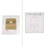 Rowenta 4 Sachets + Filtre Aspirateur Hygiene RO6037 RO6021 ZR001201