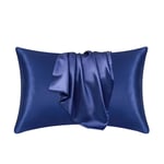 2pcs Soft Silk Pillowcase Satin Pillow Cases Cushion Covers Bed Bedding Decor