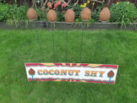 Coconut Shy  5 GALVANISED stakes Non rusting material (Nothing else included) UK