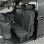 DBS - Housse de siège Auto / Voiture - Sur Mesure pour renault master / opel movano (Dès 12/2009) - 1 siège + 1 banquette + accoudoir