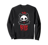 Skelanimals Diego Bat This Bites Red Halloween Spooky Logo Sweatshirt