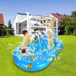 Dolphin Inflatable Sprinkler Pool 170x101cm Water Play Pad Swimming Pool Hot