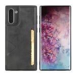 hanman mika pu leather case phone back cover with card slots for samsung galaxy note 10