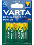 VARTA Recharge Charge Accu Power AA 2100mAh 6 Pack