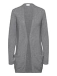 Viril Open L/S Knit Cardigan - Noos Tops Knitwear Cardigans Grey Vila