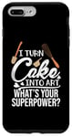 Coque pour iPhone 7 Plus/8 Plus Je transforme le gâteau en art Quel est ton super pouvoir ? Boulanger à gâteau