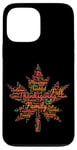 iPhone 13 Pro Max Thanksgiving Maple Leaf Word Cloud Turkey Day Fall Tradition Case