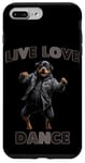 Coque pour iPhone 7 Plus/8 Plus Live Love Dance Veste en cuir pour chien