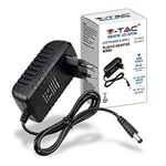 V-TAC Adaptateur Alimentation 12V 42W 3,5A pour Caméras, Bandes LED, Modems - Transformateur Chargeur 12V - Prise 2 Pin EU pour Equipements Electroniques - AC 100-240V 50/60Hz - Noir