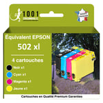 Pack de 4 cartouches compatibles 502 xl pour Epson WorkForce