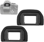 2 Pièces Oeilleton de Caméra Oculaire pour Canon EF,Oeilleton Viseur en Silicone Protecteur de Viseur de Rechange pour Canon EOS 300D 350D 400D 450D 500D 550D 600D 1000D 1100D 700D 100D(Noir)(Q945)