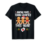 Baking More Than Cookies This Year Funny Christmas Pregnancy T-Shirt