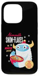 Coque pour iPhone 13 Pro Cute Abominable Yeti. Bigfoot hide and seek on Snow, Flake