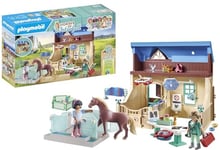 PLAYMOBIL 71352 Horses of Waterfall - Riding Therapy and Veterinary Practice, magical waterfall paradise for horse lovers, fun imaginative role-play, sustainable playsets suitable for children ages 5+