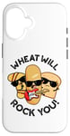 Coque pour iPhone 16 Wheat Will Rock You Funny Food Jeu de mots