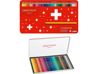 Caran D`Arche Swisscolor Aquarelle Kritor, Med Akvarell Effekt, Sexkantiga, 40St, Blanda Färger