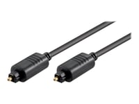 Microconnect - Digial Audiokabel (Optisk) - Toslink Hane Till Toslink Hane - 10 M - Fiberoptisk - Svart