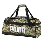 PUMA Challenger Duffel Bag M Sac de Sport Mixte, Vert poudré-Granola-Camouflage Pack AOP, Taille Unique