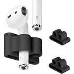 3x Black Watch Band Organizer, joka on yhteensopiva AirPods Blackin yhden koon kanssa