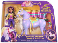 Unicorn Academy, Sophia & Interactive Rainbow Light-up Wildstar Unicorn Toy with Lights, Sounds and Music, Dolls and Unicorn Toys for Girls Aged 4 and up