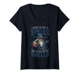 Womens I Might Be Out Of Spells But I'm Not Out Of Shells V-Neck T-Shirt