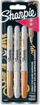 Sharpie 1986006 marker 3 pc(s) Fine tip Bronze, Gold, Silver