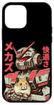 Coque pour iPhone 12 mini Vintage Anime Hamster Love Mecha avec Hamster Friend Manga