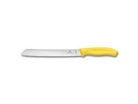 Brødkniv Classic Victorinox Fibrox Klinge 21 Cm Gult Håndtag,10 Stk/Krt