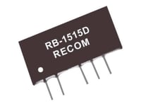 Recom International Rb-2412D 1 W Dc/Dc Converter, Sip7 Rb-2412D 24 V +/- 12 V +/- 42 Ma - Input/Output Voltage 1 W