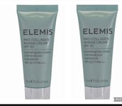 2x Elemis Travel Pro-Collagen Marine Cream SPF30 15ml - Brand New ( 30ml Total )