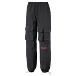 Puma Mens Woven Alteration Track Pants Cargo Style Joggers 579881 01 - Black Textile - Size Medium