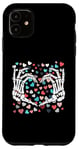 iPhone 11 Skeleton Hand Heart Funny Bones Valentine's Day Men Women Case