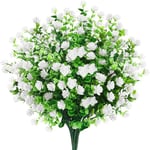 Gaffel Eucalyptus Small Rose Plastic Simulation Plant-White