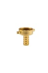 GARDENA Brass Hose Fitting 2 Parts: Screw-Quality Brass, 33.3 mm (G 1 ") - Thread, For 13 mm (1/2") - Tubing (7143-20)