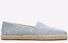 Toms Alpargata Rope Womens - Blue - Size UK 4