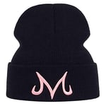 WTREPKON Goku Majin Buu Hat Hip-Hop Cap Skiing Cap Winter Beanie Knit Hat for Men Women Soft Cord Knitted Hats Warm Hat…, M-Black, Medium