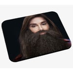 Tapis de Souris Photo de Star Célébrité Jenner Avec une Barbe Humour Troll Trololol Tendance Grosse Fournie