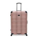 Ben Sherman Nottingham Bagages de Voyage à 4 Roues 22 x 14,5 x 10, Or Rose, 28-inch Checked, Nottingham Mallette de Voyage 4 Roues