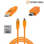 TETHERPRO USB-C TIL 2.0 MINI-B 5- PIN 4.6M ORANGE