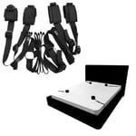 Bondage Under Bed Restraint System BDSM Mattress Wrist Ankle Straps Handcuffs UK