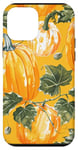 Coque pour iPhone 12 mini Jaune Abstrait Tropical Vintage Citrouille Motif Décor