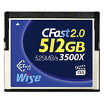 Wise CFast 2.0 Card 3500X Blue 512 GB (CFAST-5120)