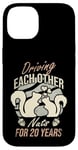 Coque pour iPhone 14 20th 20-Years Wedding Anniversary Funny Couple For Him Her