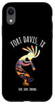 Coque pour iPhone XR Fort Davis Texas USA Motif Kokopelli dansant