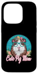 Coque pour iPhone 14 Pro Maman de cochon d'Inde pour les propriétaires de cochons d'Inde éleveurs de cochons d'Inde