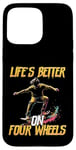 Coque pour iPhone 15 Pro Max Skateboard Lovers Skater Board pour hommes