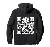 Funny QR scan Code jokes Humor Hidden message Christmas Pullover Hoodie