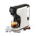 HIBREW H1A Machine à café à capsules, Cafétière multi capsules, Machine espresso, Pression 19 Bars, Arrêt automatique, Compact, Réservoir d'eau, Blanc